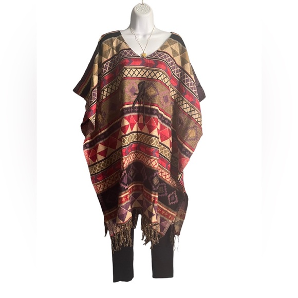 NWT. CUDDLY PONCHO. By Sacred Threads. BLRD12. 221943A - Picture 2 of 5